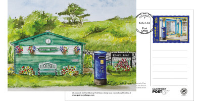 Alderney Post Box FDi Postcard
